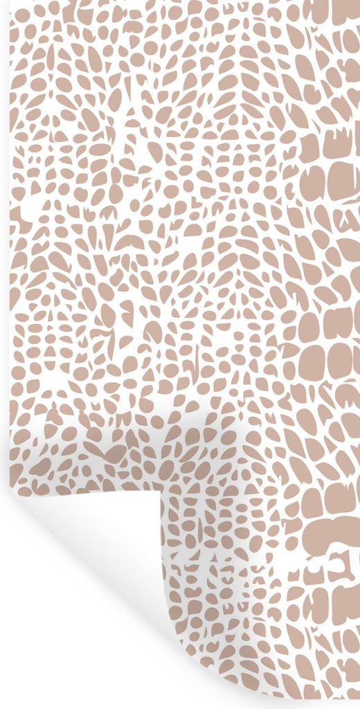 MuchoWow Wandtattoo Wandsticker Wandaufkleber Tiermuster - Rosa - Schlange 40x80 cm Selbstklebend und Repositionierbar - Repositionierbar - Wasse...