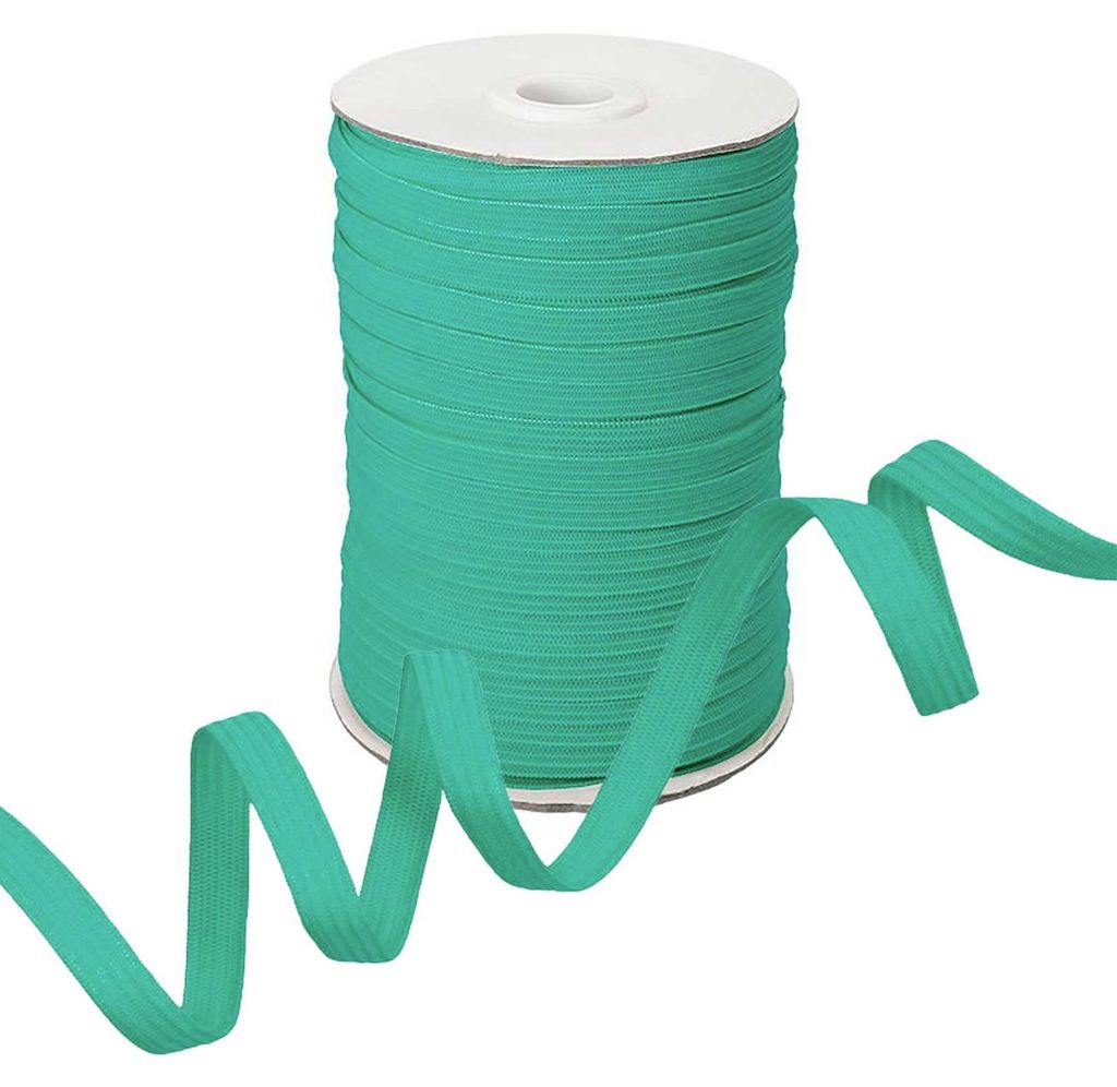 Gummiband 100m x 7mm Gummilitze flach gestrickt Stretch Produktbild 