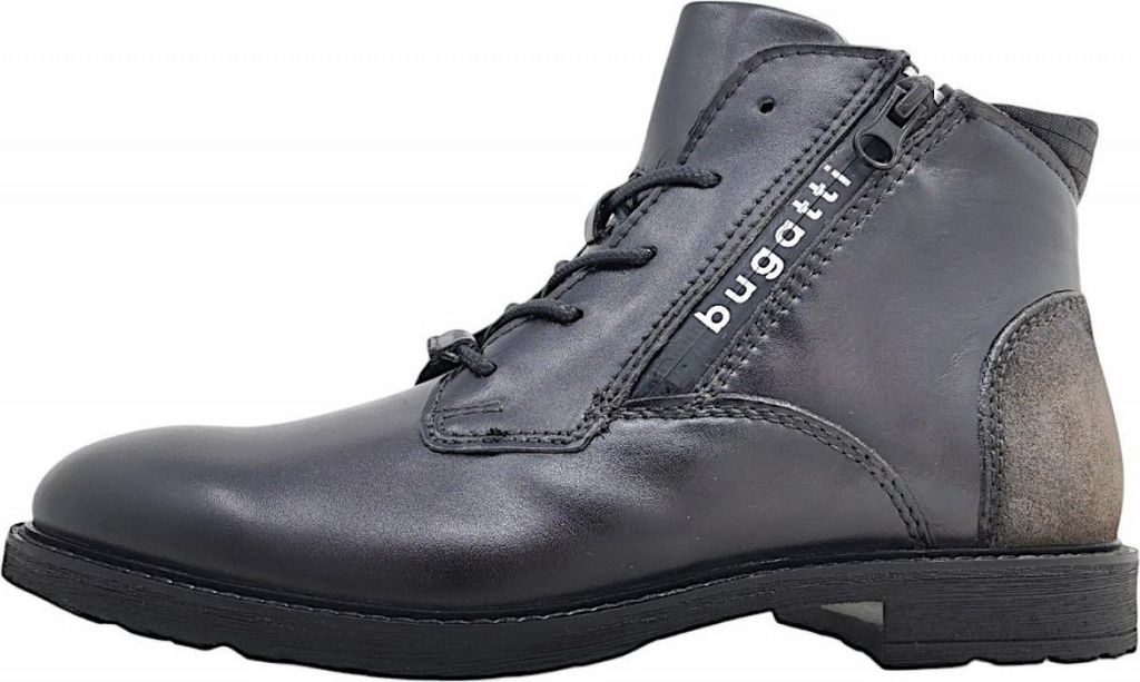 Bugatti Herren Schnürstiefel in Schwarz, Größe 45