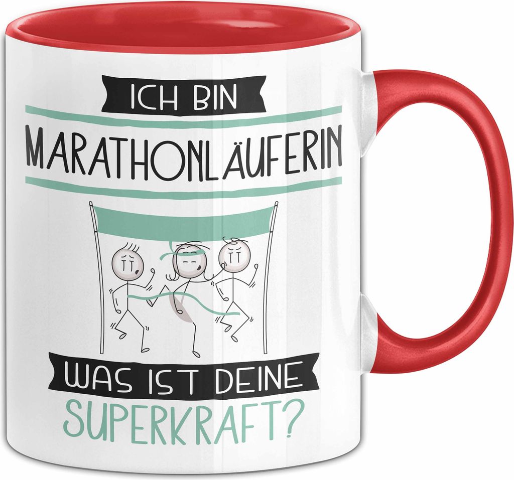 Marathonläuferin Geschenk Tasse Ich Bin Marathonläuferin Produktbild 