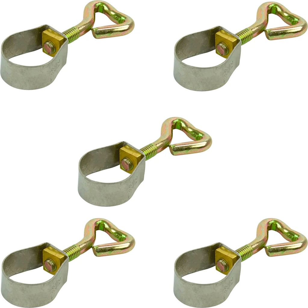 5x Rohrschelle 21-23mm Edelstahl Rohrklemme mit Schraube für Zeltstangen Camping