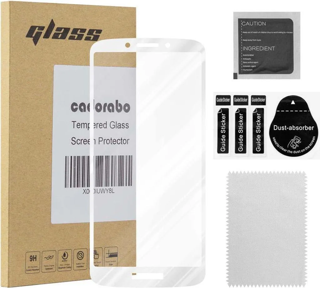 Vetro Protezione Motorola MOTO E5 Cadorabo Bianco - Schermo Intero 9H