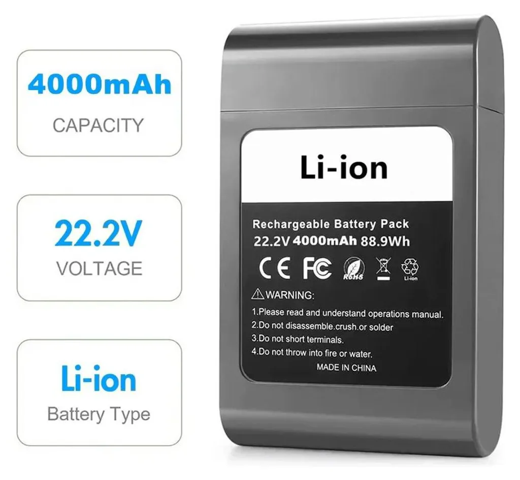 Batterie de Remplacement 22,2V - Corrige l'autonomie faible Dyson DC - 5