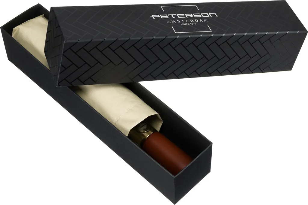Petit parapluie de poche Peterson Kaii Blanc - Accessoire de pluie chic