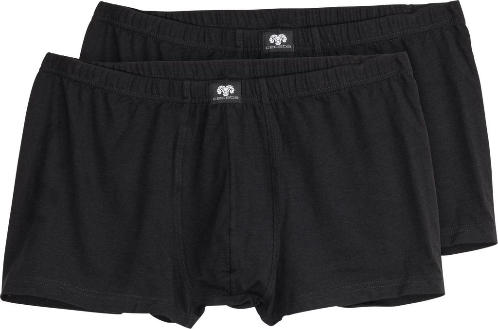 Ceceba Doppelpack Übergrößen Stretch-Pants schwarz