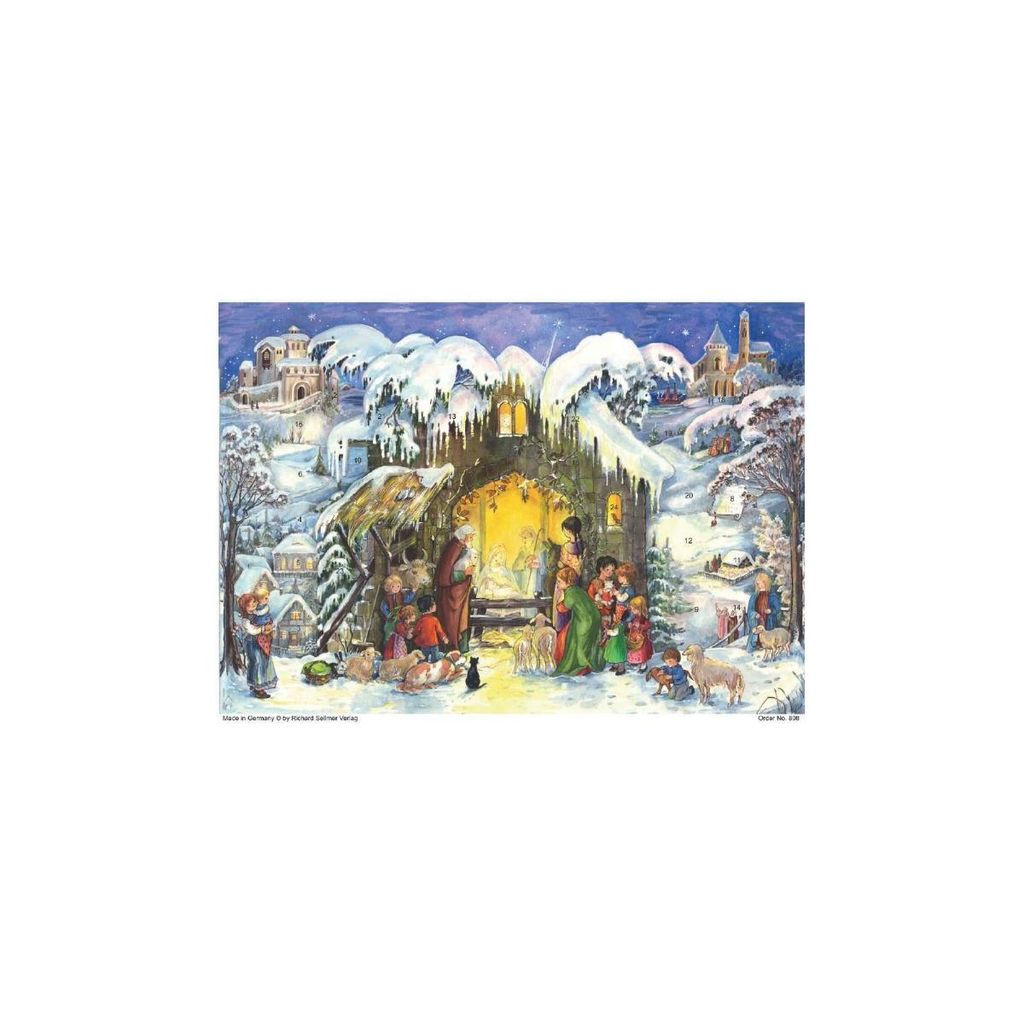 Adventskalender No. 808 "An der Krippe" DIN A4