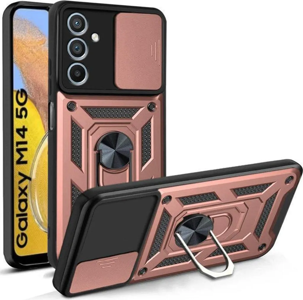 Custodia CamShield Pro Samsung M14 5G Rosa | Protezione Camera Nillkin