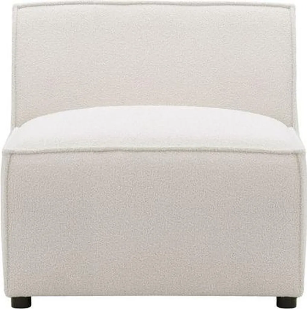 Module de canapé 1 place Mojo Teddy Latte, confort cocooning et design - 2