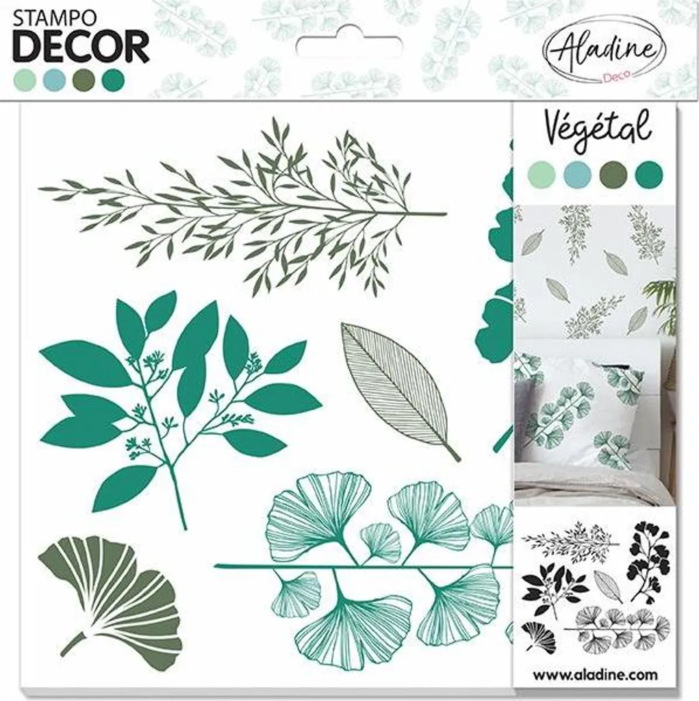 Tampons Stampo Decor Végétal anti-bavure pour des motifs nets en bois