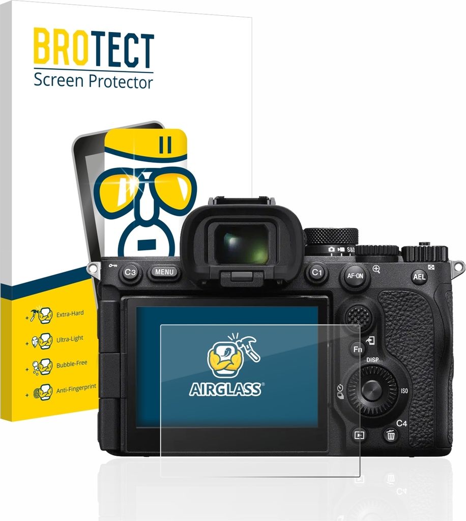 BROTECT Schutzglas für Sony Alpha 7R V / a7R V Schutzfolie Panzer Folie Glas Display Schutz klar