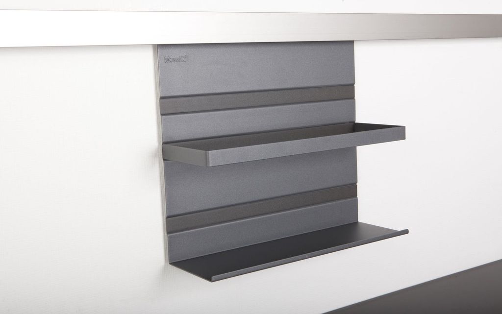 Linero MosaiQ Universalablage 300 mit Bügel Graphitschwarz