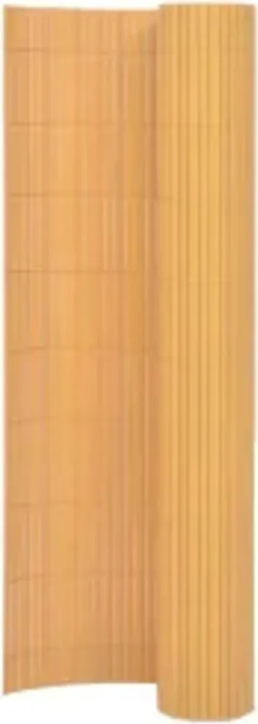Clôture de jardin double face 110x500 cm jaune en PVC résistant aux UV
