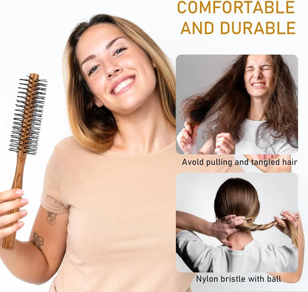Brosse de styling ronde pour volume et boucles sur cheveux courts - 6