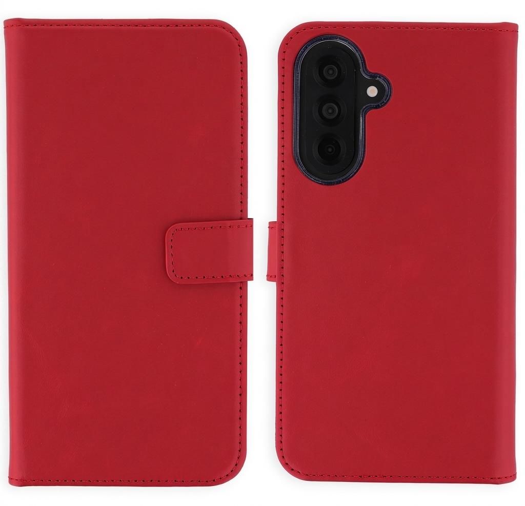 Selencia Echtleder Klapphülle Samsung Galaxy A37 (5G) - Rot Produktbild 