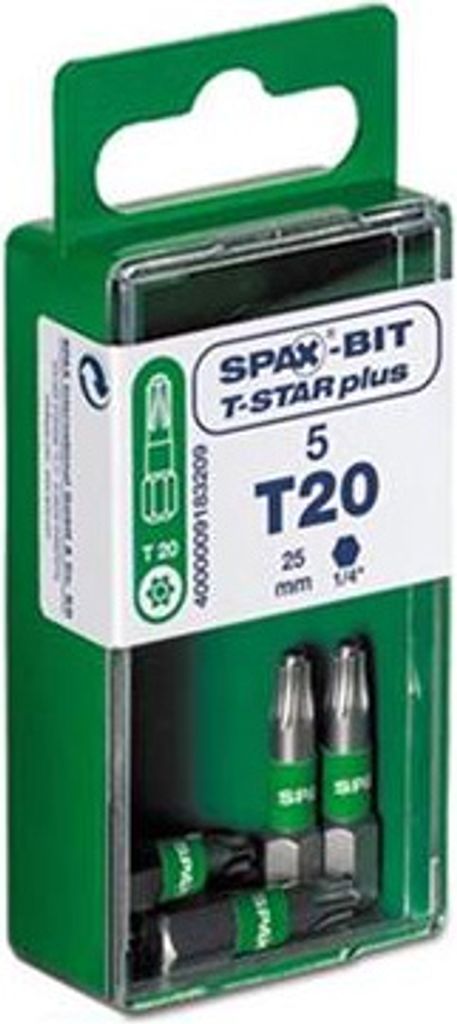 SPAX Bits T -STAR+ T20 1 Blist.a5Bits,25mm Produktbild 19