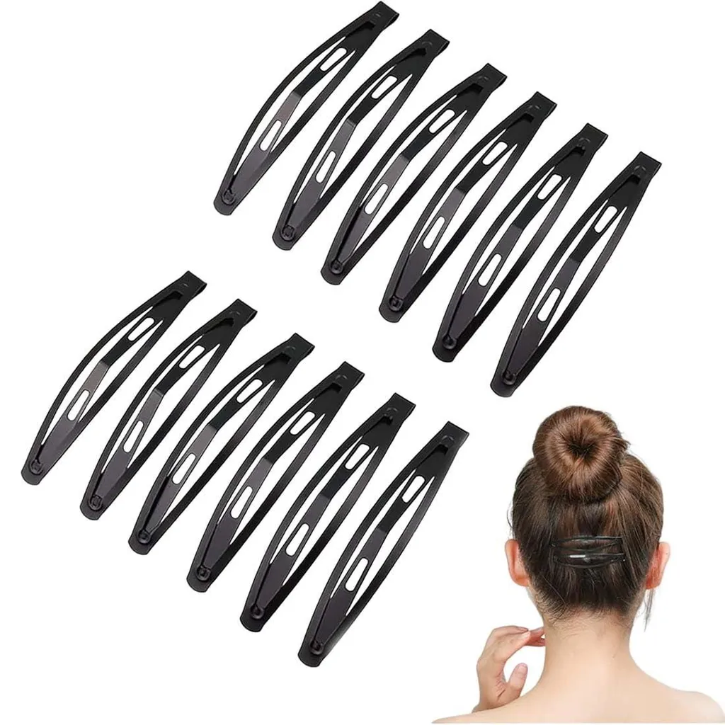 Barrettes à cheveux élégantes pour coiffures quotidiennes - Lot de 12 pièces