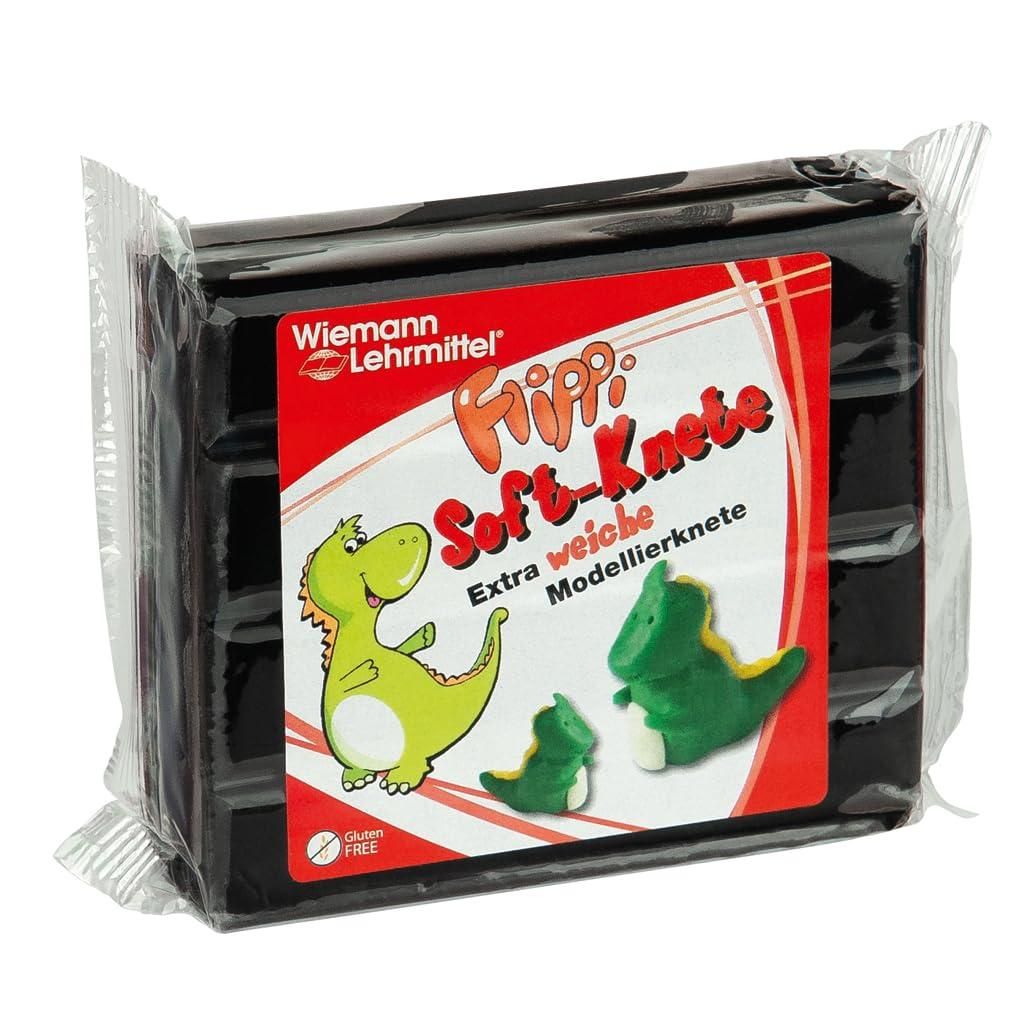Flippi Soft-Knete, 250 g (schwarz)-Wiemann Lehrmittel