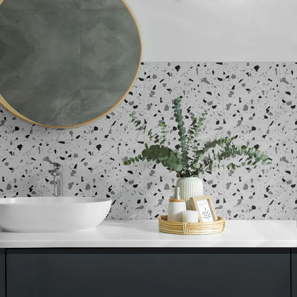Offerta Piastrelle Autoadesive PVC Pietra 30x30cm - 9 Pezzi Alta Tenuta - 3