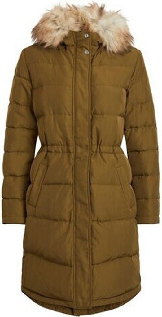 Vila Damen Vicalifornia New Down Coat Mantel Dark Olive Jacke Olivgrün Grün