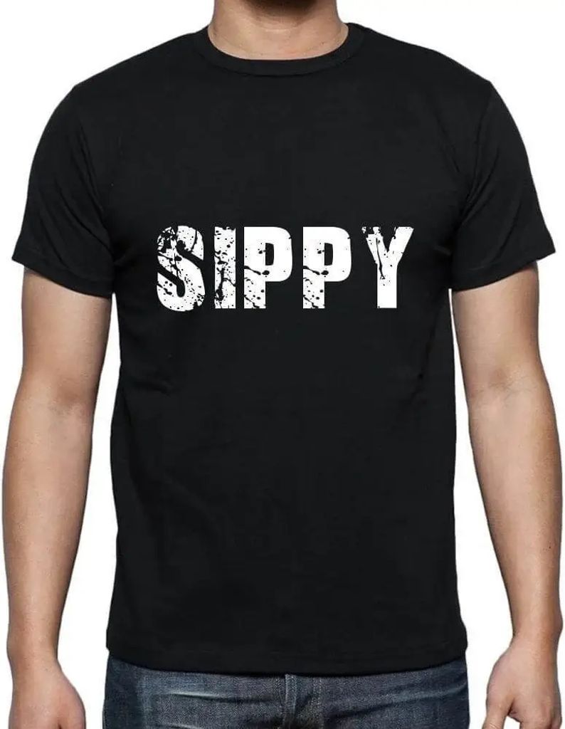 Herren Grafik T-Shirt Sippy Öko-Verantwortlich Vintage Jahrgang Kurzarm Lustige Druck Geburtstag Geschenk Mann