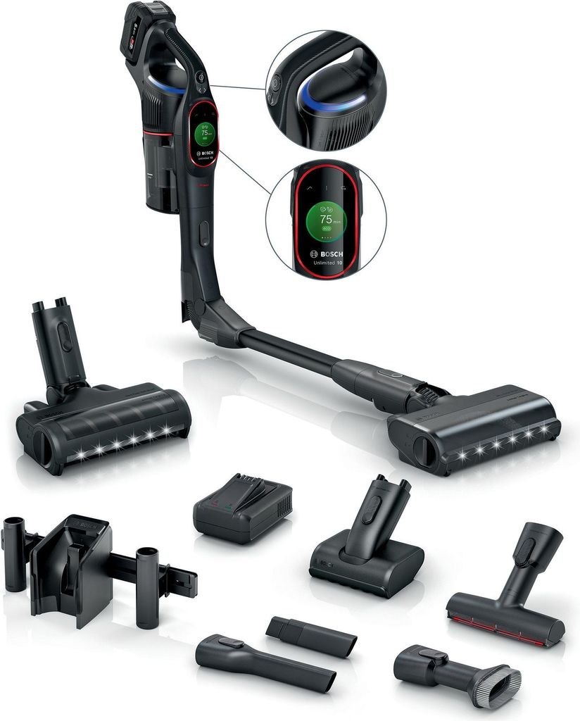 Bosch BCS1051POW, Tyčový vysavač 2 v 1, Bezsáčkové, Černá, Obrázek produktu 