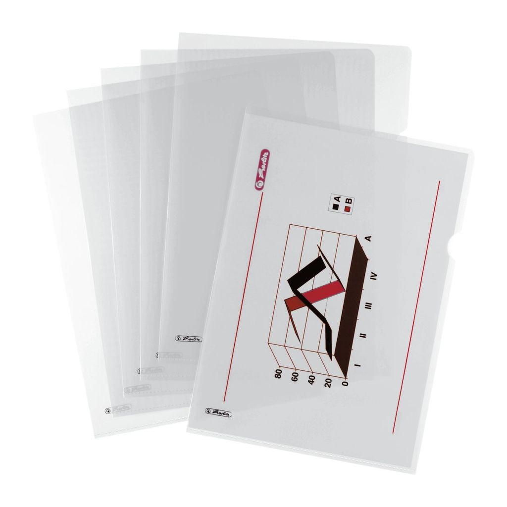 cartella herlitz, DIN A4, PP, trasparente, 0,11 mm Immagine del prodotto 