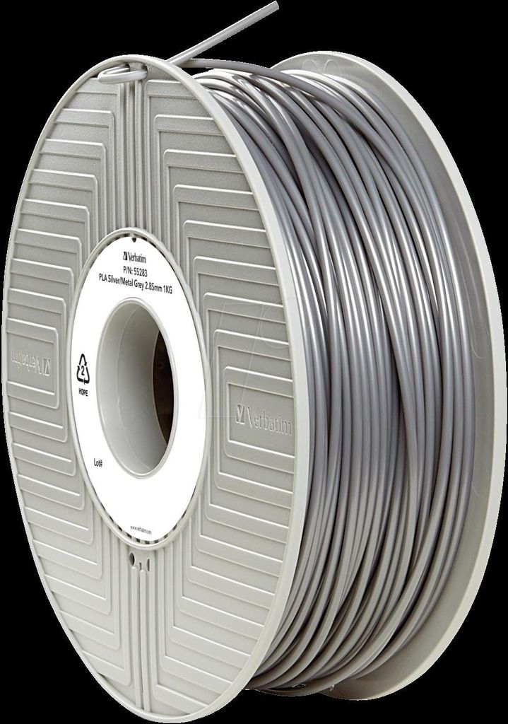 Verbatim 3D Printer Filament PLA 2,85 mm 1 kg silver/metal grey