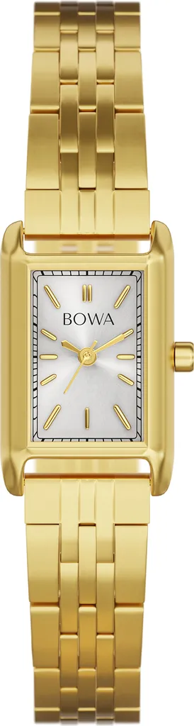 Montre femme Bowa Paris cadran blanc boitier acier dore collection 20