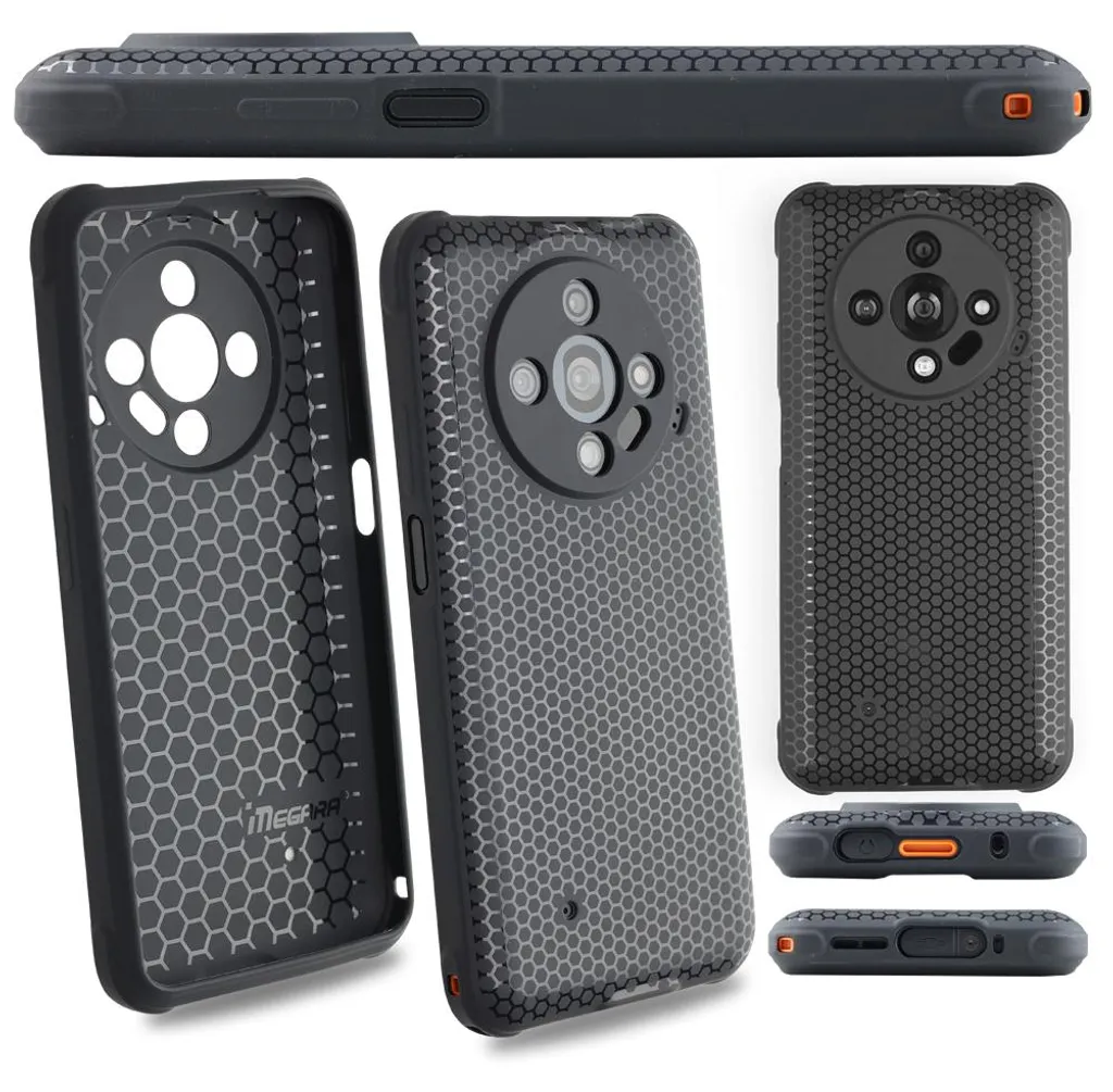 Coque Silicone HAMMER IRON 6 Anti-Rayures avec Bloc Caméra Renforcé Noir