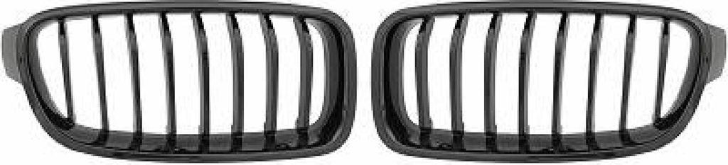 DIEDERICHS 1217140 Kühlergrill Frontgrill für BMW 3 Touring (F31) Glänzend Schwarz