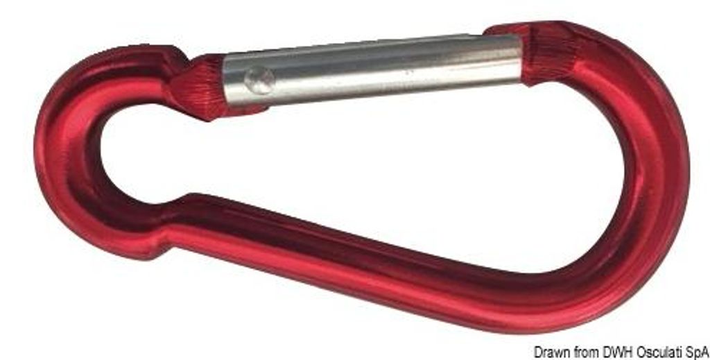 Karabińczyk aus stopu lekkiego 80 mm Osculati 09.183.08