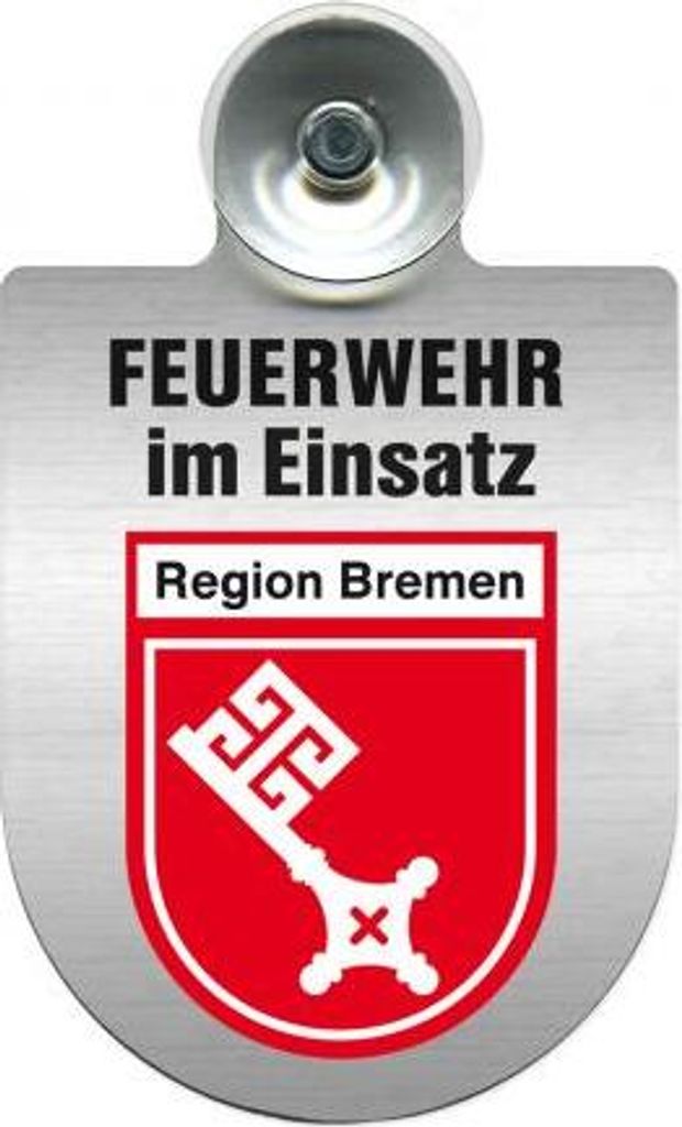 Einsatzschild Windschutzscheibe incl. Saugnapf - Feuerwehr im Einsatz - 309355 Color - Region Bremen