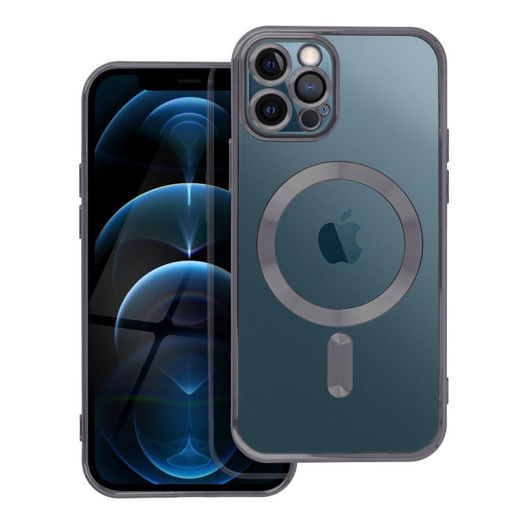 ELECTRO MAG COVER Handyhülle kompatibel mit MagSafe passend für IPHONE 12 Pro schwarz