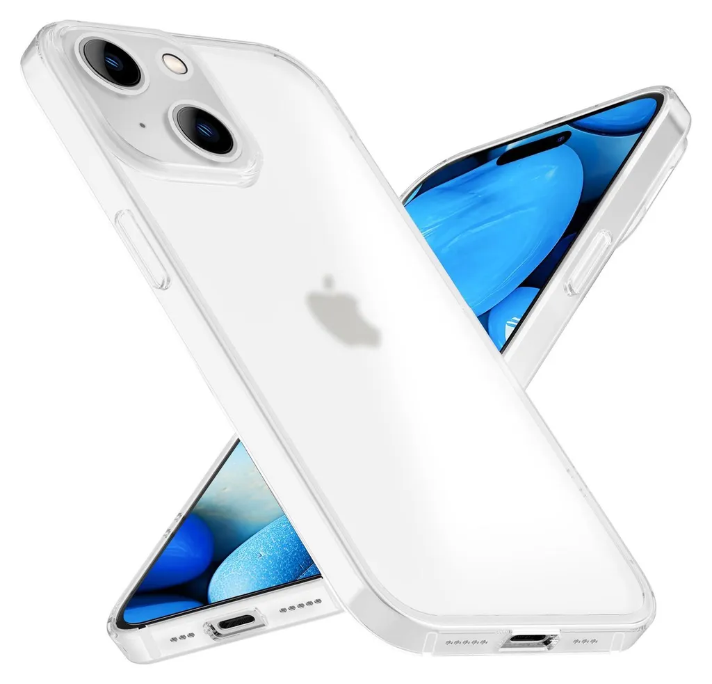 Custodia iPhone 15 Plus Sottile Opaca Bianca - Protezione Anti-Impronta