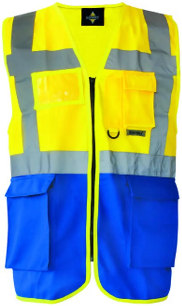 Gilet Alta Visibilità Korntex Executive Berlin Giallo Blu M - Offerta