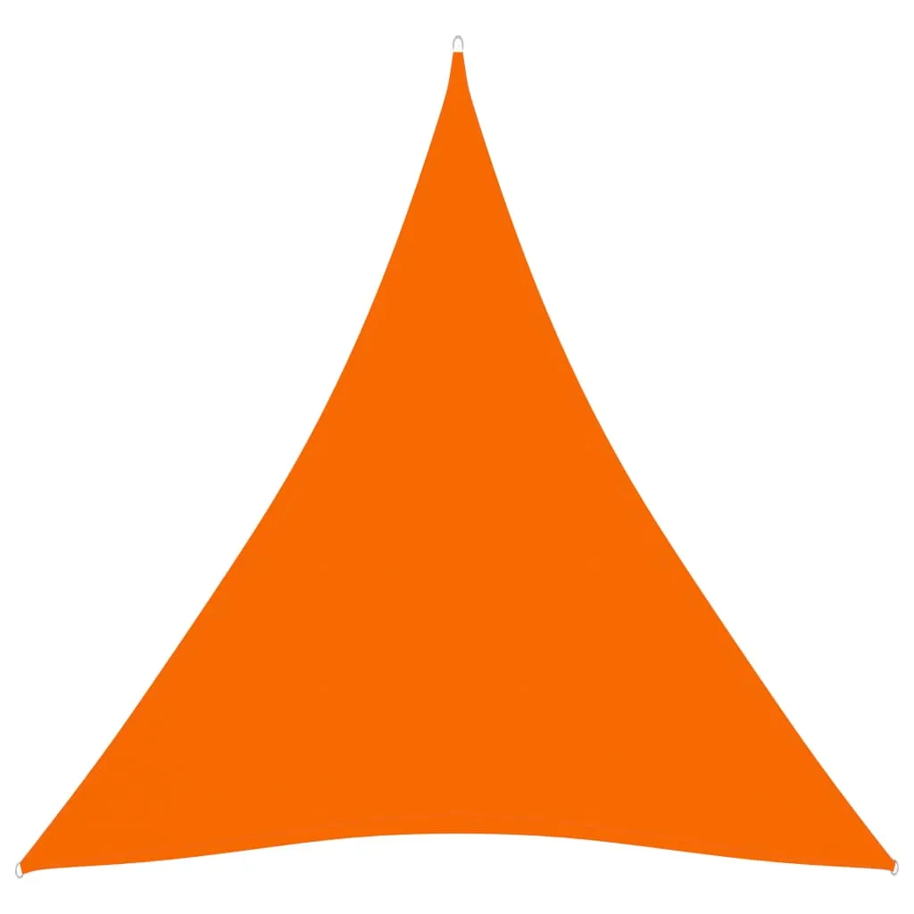 vidaXL Tenda da sole in tessuto Oxford Triangolare 4,5x4,5x4,5 m Arancione - 8