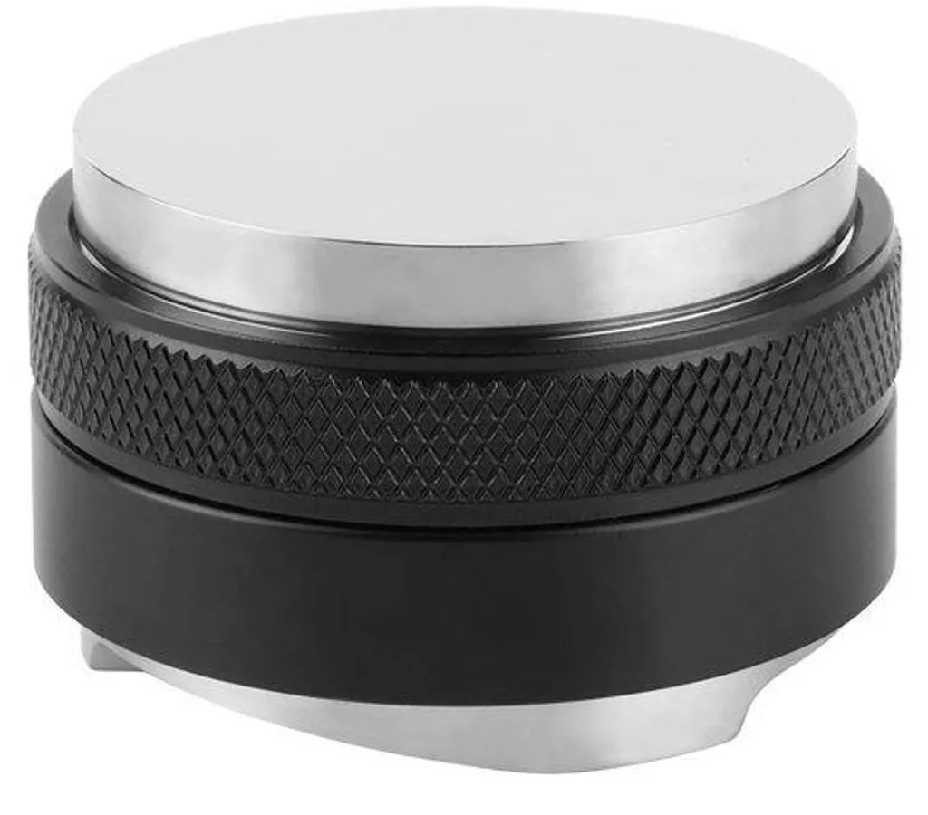 Tamper et Distributeur de Café 51mm Noir - Accessoire Barista Premium