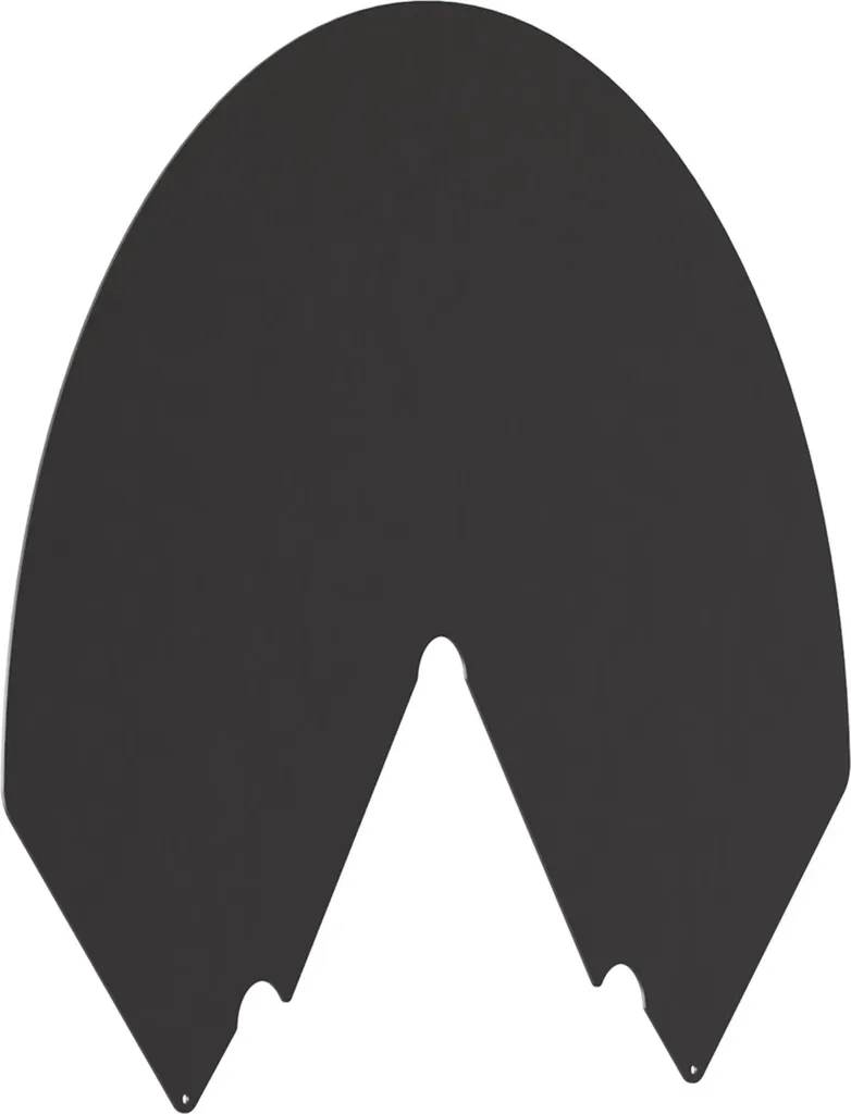 Piastra di Protezione Semicircolare TORA | Lamiera Acciaio 2mm per Stufe