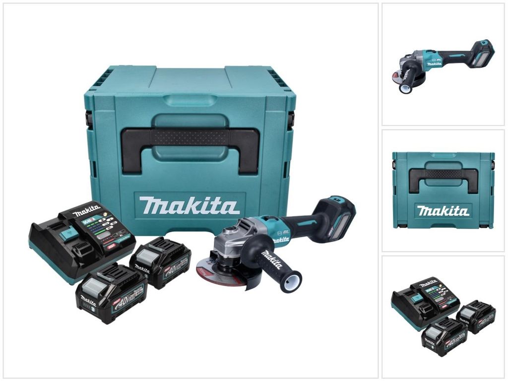 Makita GA023GM201, 8500 ot/min, 12,5 cm, Batérie, 4 Ah, 4,4 Obrázok produktu 