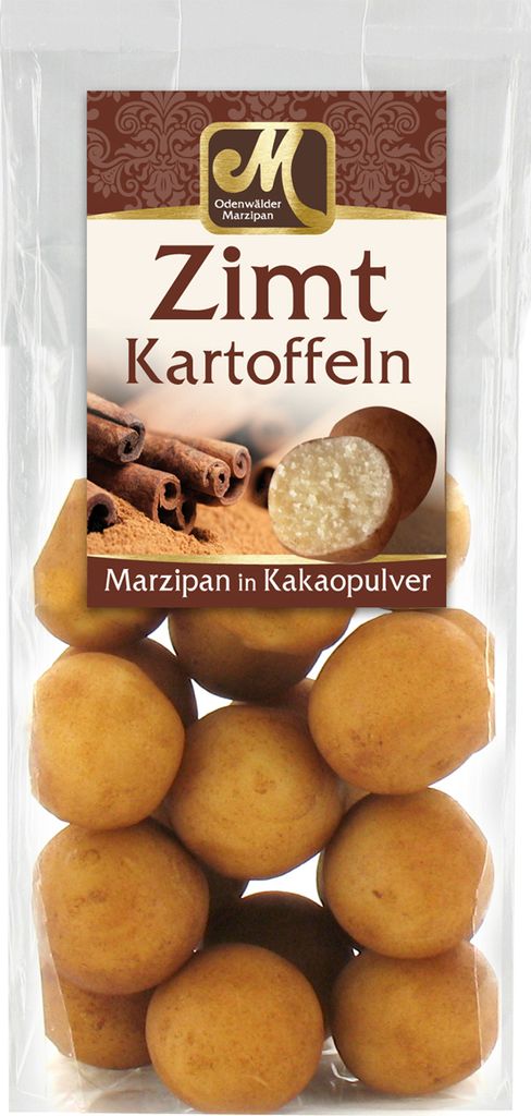 Odenwälder Zimt Marzipan Kartoffeln mit Zimt Kakaopulver 150g