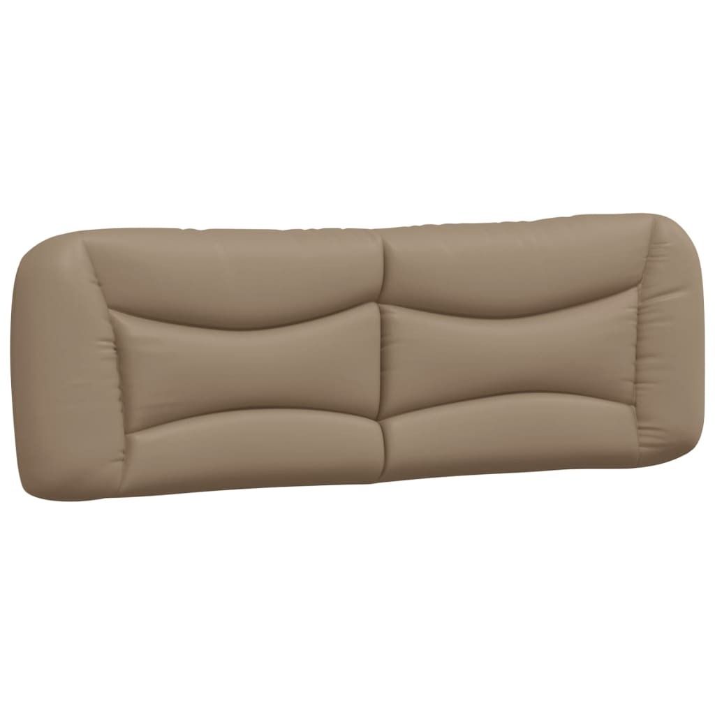 Kopfteil-Kissen "Hvar" Cappuccino-Braun 160 cm Kunstleder