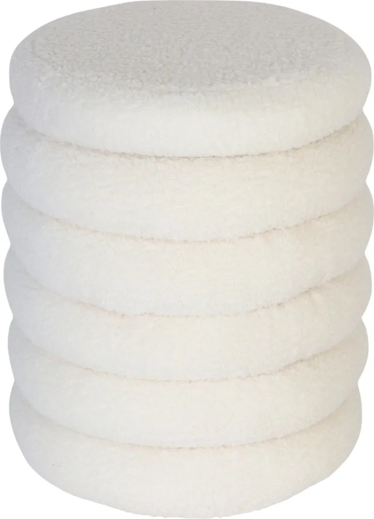 Tabouret de rangement Teddy anti-désordre pour cacher les plaids - T12