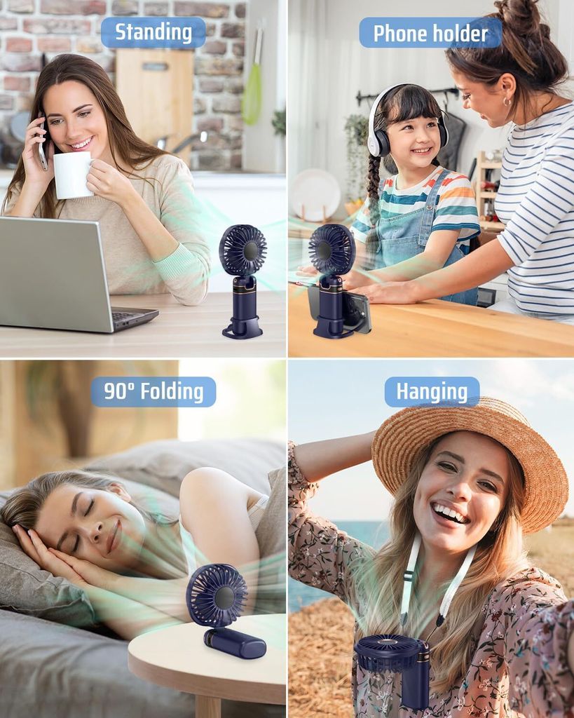3 IN 1 Handventilator, tragbarer USB-Handventilator, Produktbild 6