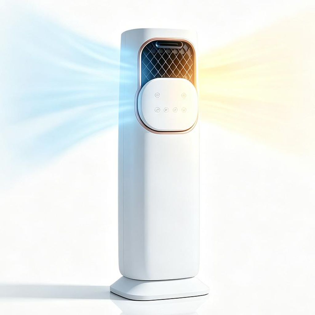 ZELURXX 4-in-1 Luftkühler mit Heizfunktion, Luftbefeuchter Produktbild 