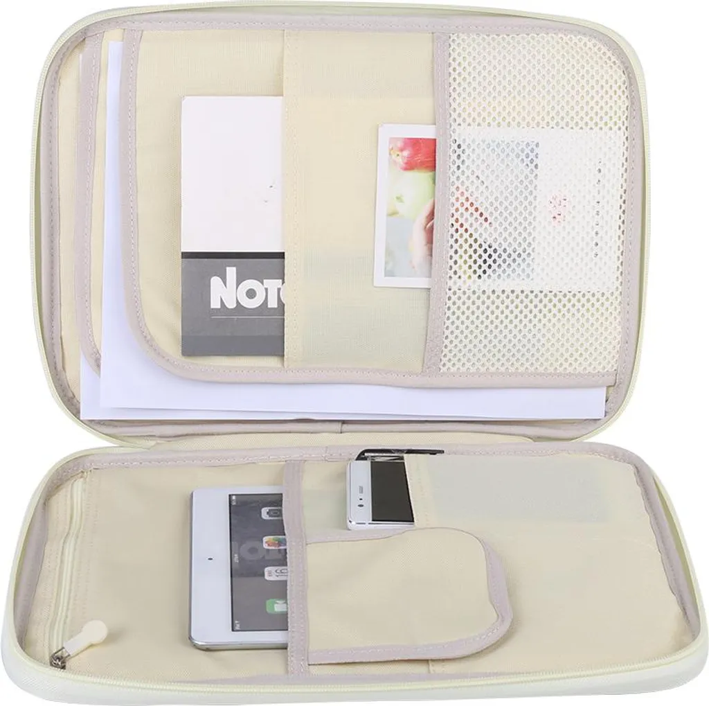 Porte-documents A4 Violet à Fermeture Éclair avec Multi-Pochettes Pro - 5