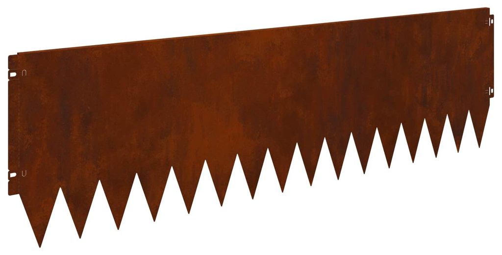 vidaXL Raseneinfassung 20 pcs 103 x 30 cm Stahl Rostig