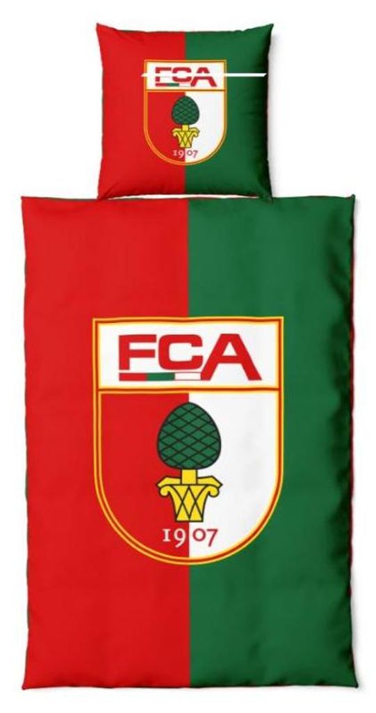 FC Augsburg Bettwäsche gestreift Produktbild 