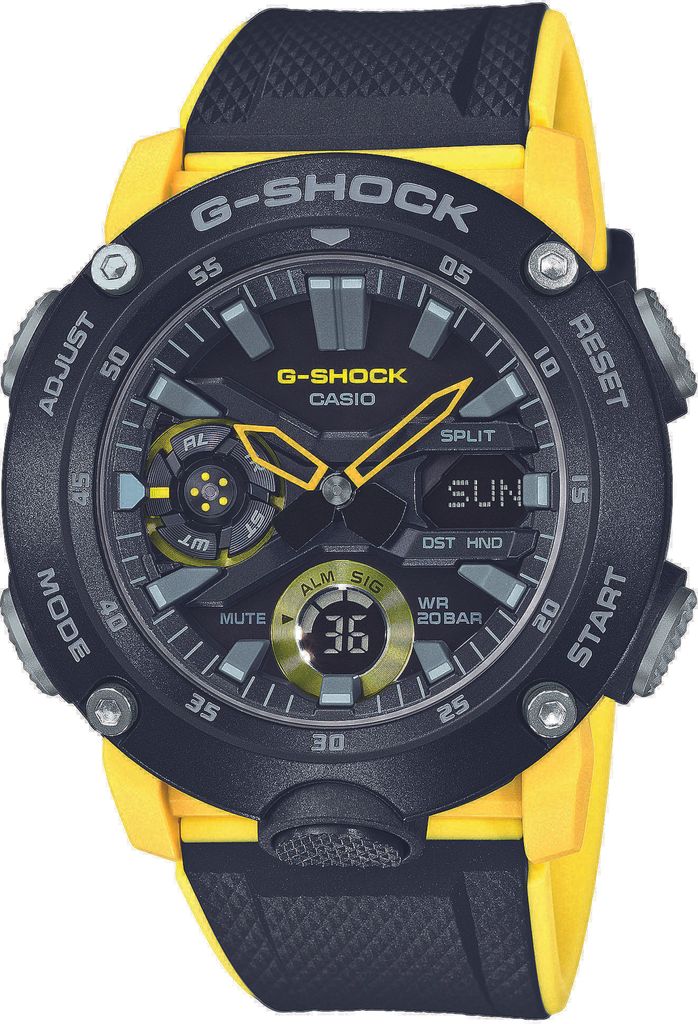 Casio G-Shock Uhr GA-2000-1A9ER Herrenuhr Chronograph