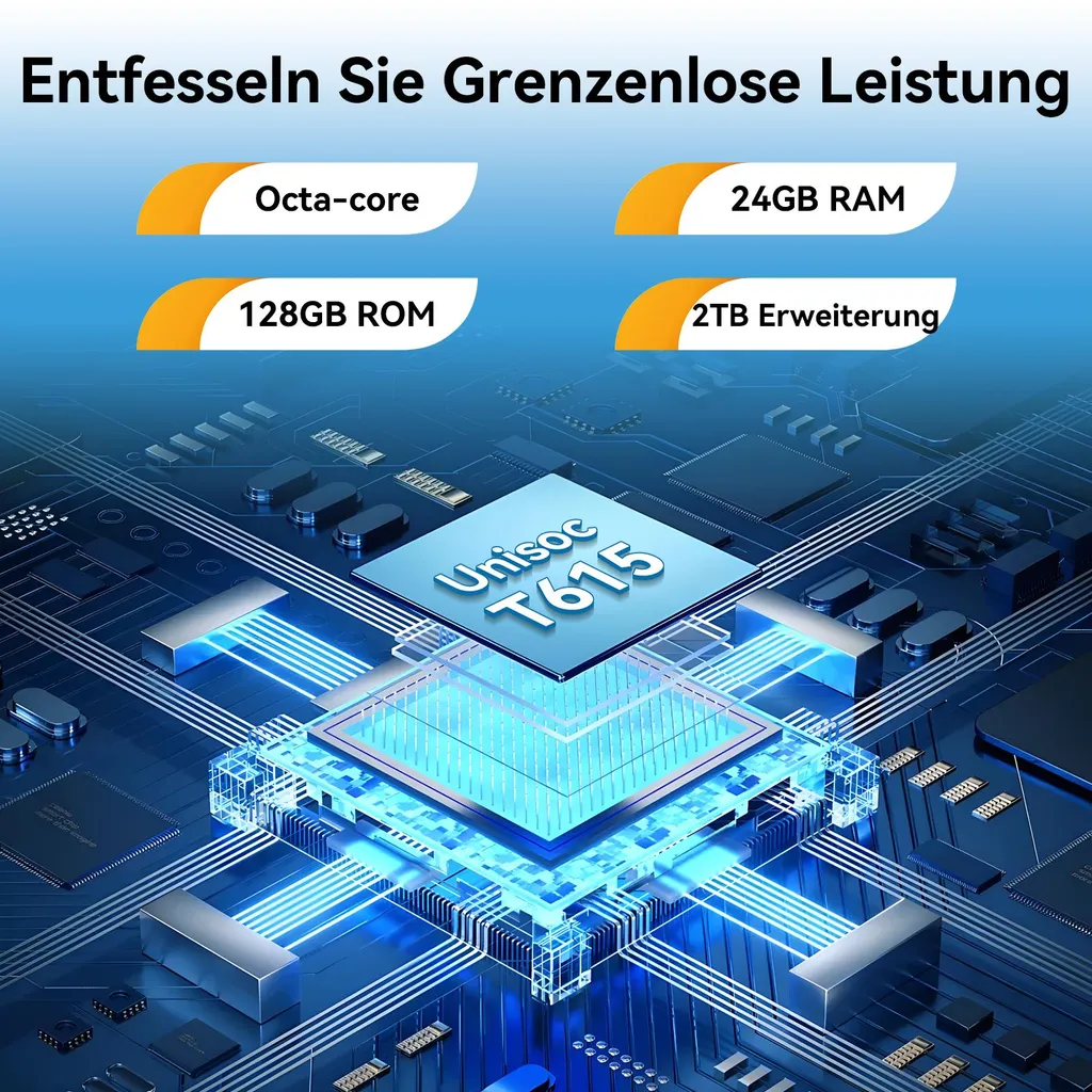 Zenva T90 Tablette 11 Pouces Android 16 - 24Go RAM 128Go ROM Widevine L1 - 5
