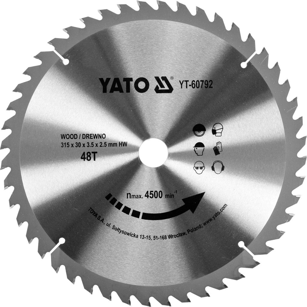 YATO Trennscheibe Winkelschleifer YT-60792 2.5mm 315mm 30mm Produktbild 